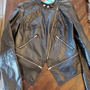 Nanette Lepore faux leather jacket size L